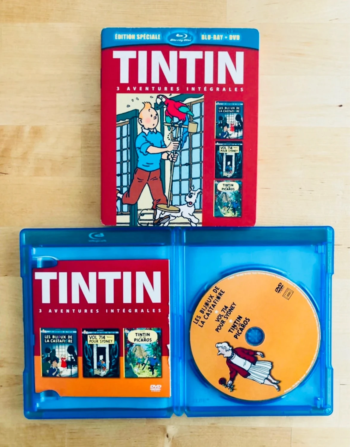Coffret Blu-ray DVD Tintin 3 aventures intégrales. – photo 3